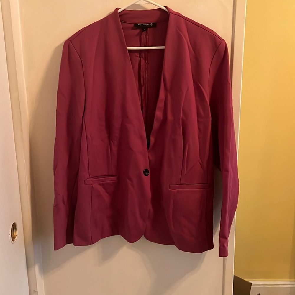 Relaxed fit mauve blazer Size 1X